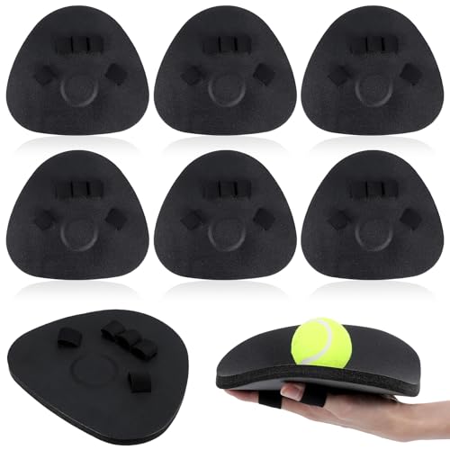 6 Pack Baseball Training Glove, Flat Design Foam Fielding Trainer Infield Training Gloves Baseball Fielding Gloves for Quick Hands Batting Practice Two Hands for Indoor Outdoor