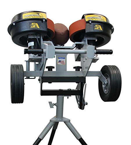 Sports Attack Aerial Attack Football Passing Machine – Professional Football Training Machine for Passing, Receiving, Punt Return & Team Practice - AC Model