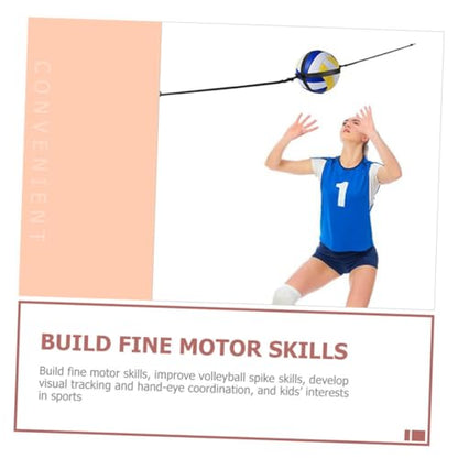 Happyyami Indoor Volleyball Spike Trainer Strap for Jumping and Hitting Practice Wear-Resistant Nylon Volleyball Training Equipment for Skill Improvement and Technique Enhancement