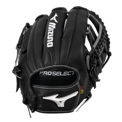 Mizuno Pro Select - color: Cross 8 Web - Black, size: 11.5", Infield, Regular Pocket Design