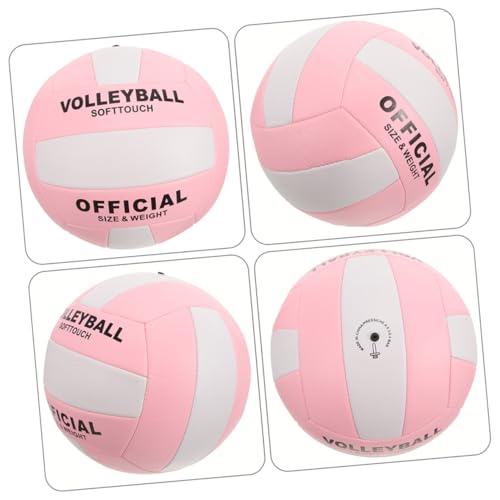 YARNOW Inflatable Volleyball Soft Touch Training Ball 2.7mm Explosion-Proof Machine Stitched Indoor Outdoor Sports Equipment for Adult Practice and Match