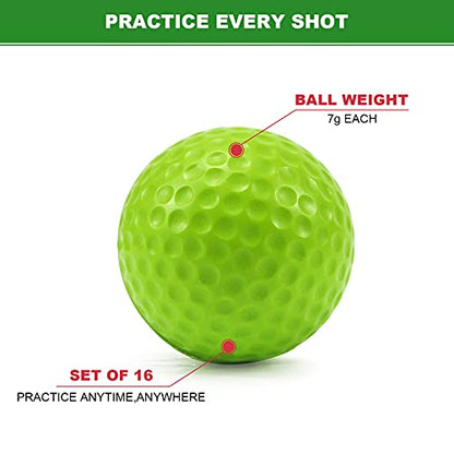 40 Pack Foam Golf Practice Balls - Realistic Feel and Limited Flight Training Balls for Indoor or Outdoor