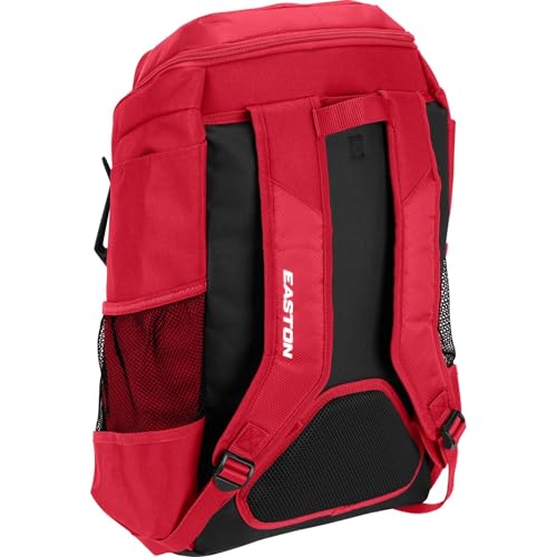Easton unisex-adult Walk-Off NX Backpack Equipment Bag |Baseball & Fastpitch Softball |Team Logo Panel|Multiple Colors - color: Red (Elite)