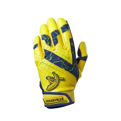 Louisville Slugger Youth Genuine V2 Batting Gloves - Savannah Bananas and Party Animals - size: Small, style: Savannah Bananas