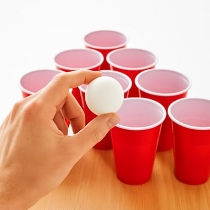 Liberty Imports Pack of 12 Beer Ping Pong Balls - White Table Tennis Balls - Lightweight Durable Seamless Bulk for Party Carnival Games. Entertainment, Decorations, Crafts Activities