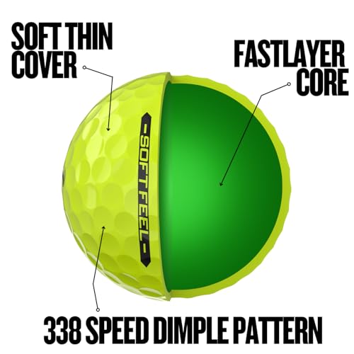 Srixon Soft Feel Golf Balls - color: Yellow, style: Softfeel 14