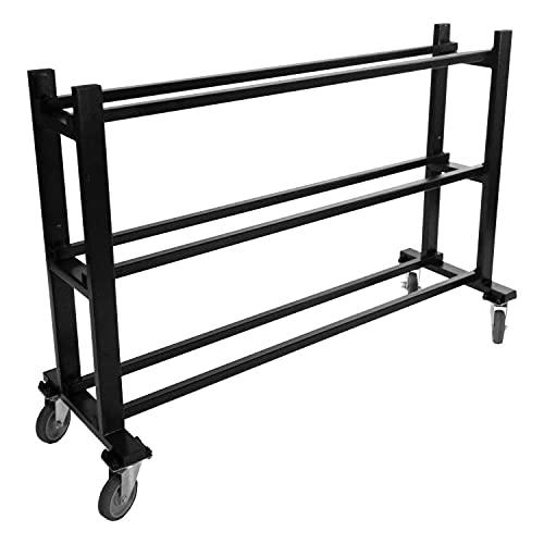 Champion Sports Deluxe Heavy Duty Basketball Storage Cart with Locking Swivel Caster Wheels (Black) - size: Heavy Duty (15 Ball Capacity)