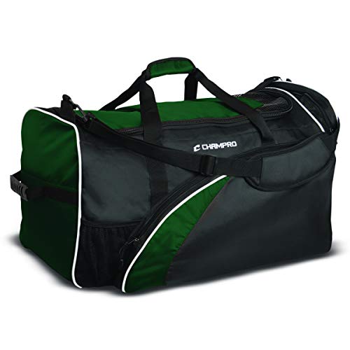 CHAMPRO Varsity Football Equipment Bag With Shoulder Carry Strap, Laundry and Helmet Bags