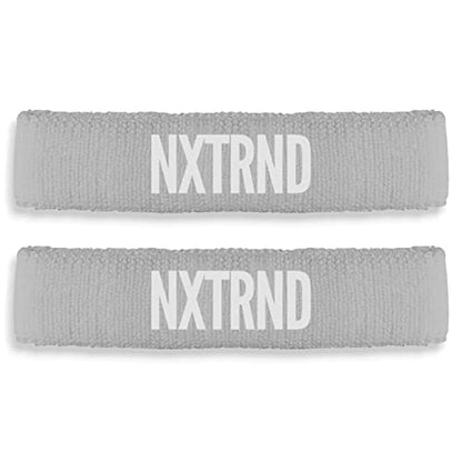 1 Pair Nxtrnd Bicep Bands, Sweat-Absorbent Arm Sweatbands, Football Accessory - color: Grey