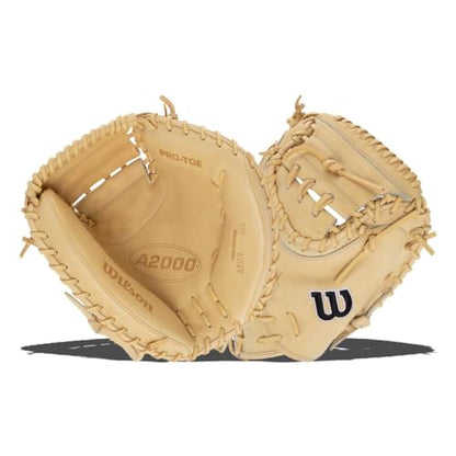 Wilson 2024 Classics Series A2000 Baseball Gloves - color: Blonde/Black, size: Catcher - 33.5"