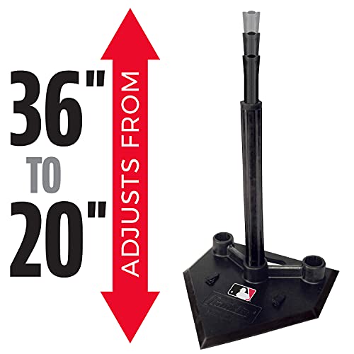 MLB 3 Position Black Batting Tee To-Go