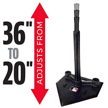 MLB 3 Position Black Batting Tee To-Go