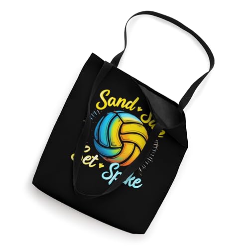 Sand Sun Set Spike Volleyball Tote Bag