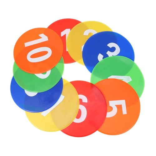 POPETPOP 1set Football Training Markers Brightly Colored Dishes for Soccer Basketball and Sports Drills and Reusable Agility Training Obstacles Carry Bag