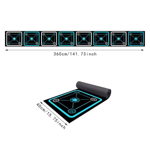 Yiju Agility Ladder Mat Speed Ladder Sturdy Portable Training Equipment Footwork Practice for Football Sports Workout Fitness