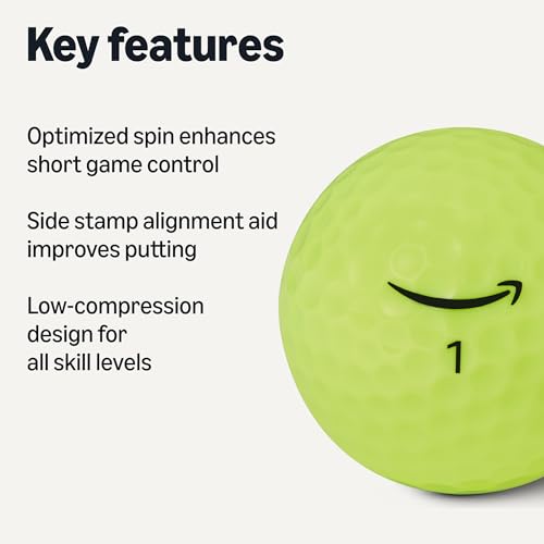 Amazon Basics Core Soft Golf Balls - color: Yellow, style: 24-Pack