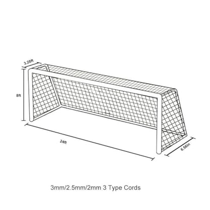 Aoneky Soccer Goal Net - 24 x 8 Ft - Full Size Football Goal Post Netting - NOT Include Posts - size: 24 x 8 ft - 0.10 in Cord
