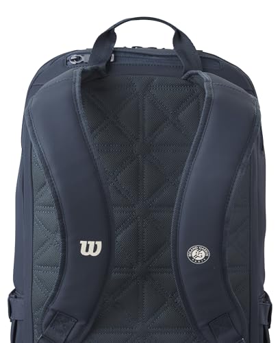 WILSON 2025 Roland-Garros Tennis Racket Bags - color: Dark Navy, size: Holds up to 2 Rackets