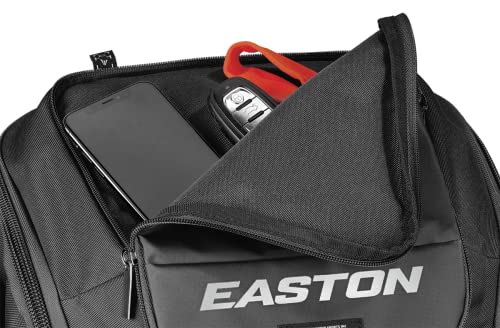 Easton | Ghost NX Backpack Equipment Bag | Adult | Fastpitch Softball | Team Logo Panel | Multiple Colors - color: Black
