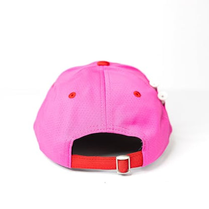 Ladies Adjustable Hats - Tee Holder with Tees & Bill Magnet with Ball Marker - 100% Custom Made - color: Galentines Bonk, style: Offset