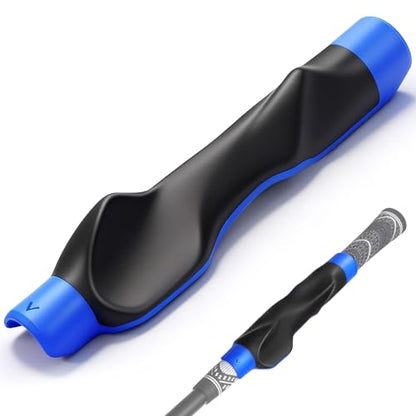 Golf Grip Trainer for Right-Handed Golfers, Golf Swing Training Aid for Proper Hand Position, Grip Pressure, Tempo & Muscle Memory, Indoor Practice & Warm Up, Golf Gifts for Men - size: Golf Grip Trainer