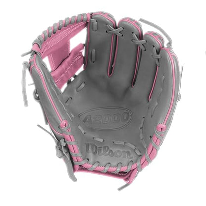 Wilson A2000 1786 Baseball Glove, Right Hand Throw, Infield Series - Exclusive Edition - color: Gray/Pink