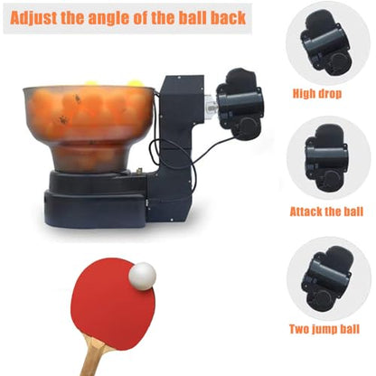 Portable Table Tennis Robot, Automatic Table Tennis Serving Machine, Table Tennis Trainer, for Beginners Enthusiasts