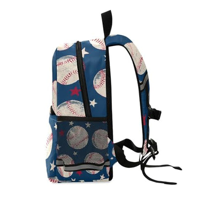 ALAZA Baseball Pattern School Backpack Bookbag Safety Harness Leash with Chest Strap for Boys Girls