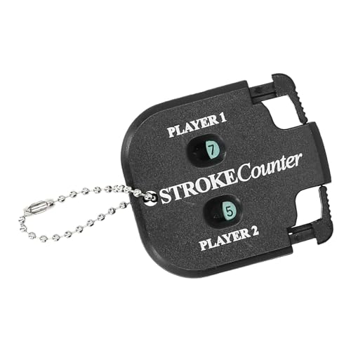 HURRISE 2pcs Portable Score Counter - Stroke Shot Score Counter with Key Chain, ABS Material for Easy Carrying, Ideal for and Other Games