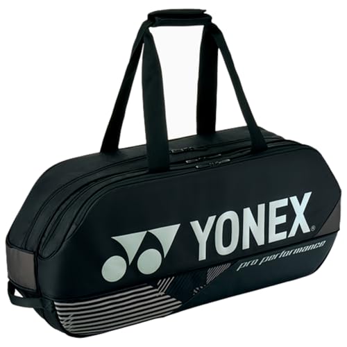 YONEX Pro Tournament Bag | Durable Lightweight Functional Breathable Multi-Compartment Tennis & Badminton Bag for Sport Gear - color: Black