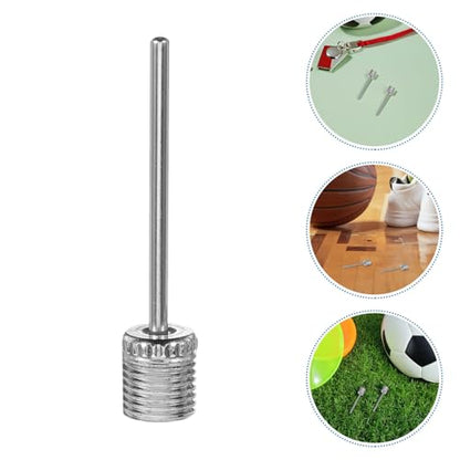 120pcs Stainless Steel Ball Pump Needle Set, Straight Air Inflation Needles for Basketball Football Volleyball, Sports Ball Pump Replacement Accessories for Team Sports
