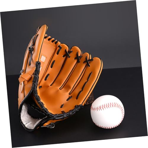 5-inch Thicken Pu Baseball Glove for Infielder and Pitcher, Softball Mitt Random Stitching, Youth Sports Training Glove for Boys and Random Color