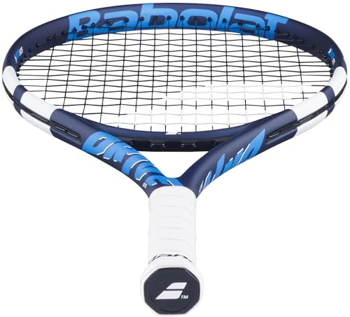 Babolat Drive Junior 25 Inch 11th Gen Tennis Racquet (Blue/White) with Optional Accessories