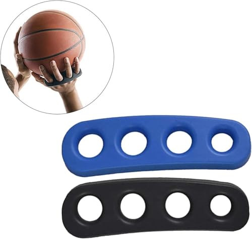 Basketball Shooting Trainer Aid 4.7 Inch Basketball Training Equipment for Youth and Adult, Pack of 2, Blue and Black(S)