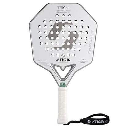STIGA Padel Racket 1.3K LW Cybershape, Lightweight Racket for Intermediate & Junior Players for Fast-Paced Padel Play, Competition Approved