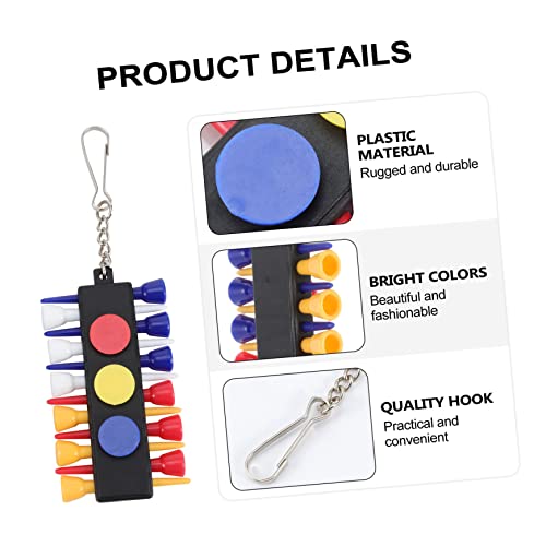 2 Sets Creative Portable Tee Caddy Keeper of Tee Holding Accessories for Golf Tear Resistant Design for Golf Enthusiasts