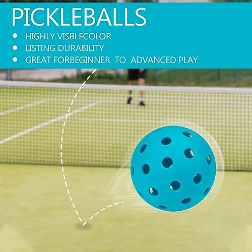 6 Pack Sports Outdoor Pickleballs - 40 Pickleball Balls - USA Pickleball Balls (USAPA) Approved - Official US Open Ball - color: Sky Blue, style: 36 - Pack