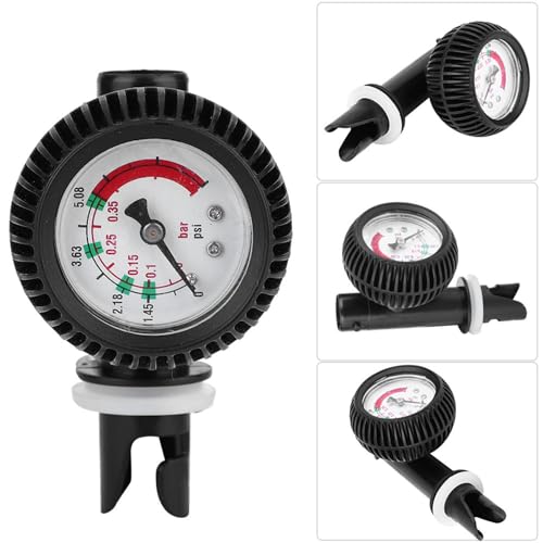Ball Pressure Gauge, Inflatable Boat Air Gauge Inflatable Boat Barometer Pump Pressure Tester Barometer for Kayak Surfboard Raft Measuring Tool