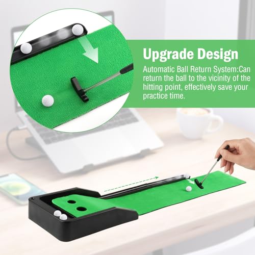 Mini Golf Set Desktop Golf Games Mini Golf Clubs Tabletop Golf Game Present for Golf Lovers - style: Desktop Golf Game
