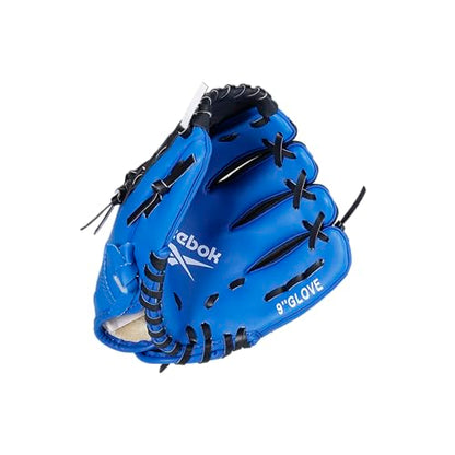 Reebok - Youth Baseball Glove Set, 9-Inch Kids Sports Glove with Foam Ball, Training Mitt for Beginners, Practice & Backyard Play - color: Blue