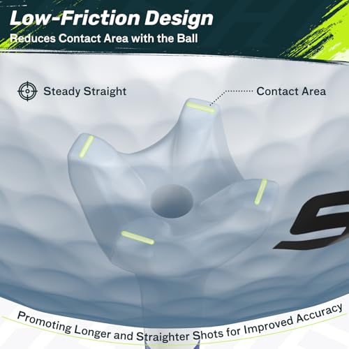 SAPLIZE Upgraded 4-Prong Golf Tees Plastic, 50/100/120/200 Pack (1-1/2", 2-3/4'', 3-1/4"), Engineered to Reduce Friction & Side Spin, Unique Golf Gifts for Golfers - color: Blue (100pcs, 3-1/4'') & White (20pcs, 1-1/2'')