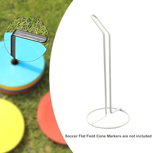 Disc Cone Holder Carrier Portable Agility Marker Stand Metal Football Training Equipment Handy Soccer Drill Caddy Suitable for Coaching Practice Sport