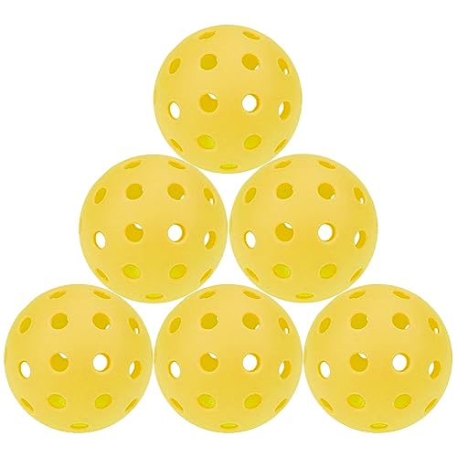 6 Pack Sports Outdoor Pickleballs - 40 Pickleball Balls - USA Pickleball Balls (USAPA) Approved - Official US Open Ball - color: Yellow, style: 6 - Pack
