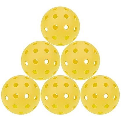 6 Pack Sports Outdoor Pickleballs - 40 Pickleball Balls - USA Pickleball Balls (USAPA) Approved - Official US Open Ball - color: Yellow, style: 6 - Pack