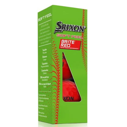 Srixon Soft Feel Golf Balls - color: Brite Red, style: Softfeel 13