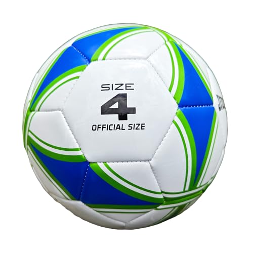 Soccer Ball, Glow in The Dark Soccer Ball Size 4/5, Glowing Luminious Soccer Balls Gifts for Men, Women Indoor-Outdoor Soccer Training - color: white and blue, size: SIZE 4
