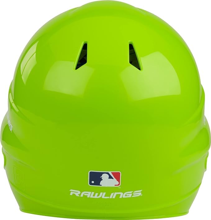 Rawlings | COOLFLO Batting Helmet | T-Ball (6 1/4" - 6 7/8") | Black - color: Green - REMIX