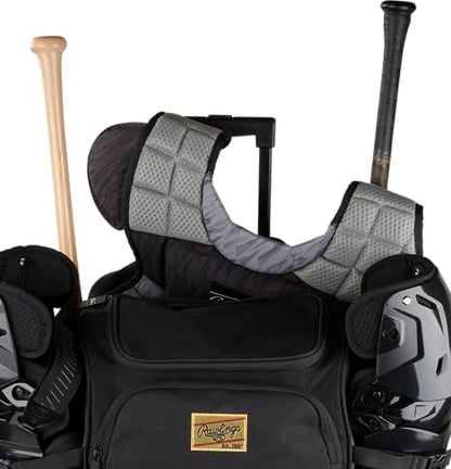 Rawlings | GOLD COLLECTION Wheeled Equipment Bag | Baseball/Softball | Multiple Styles - color: White