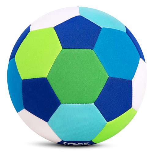 Indoor Soccer Ball Size 4 – Soft, Safe & Silent Inside Home Sport Toy Ball for Indoor and Yard Play – Colorful Birthday, Soccer Gift for Toddlers, Kids, Boys & Girls Ages 3-5, 5-8, 8-12