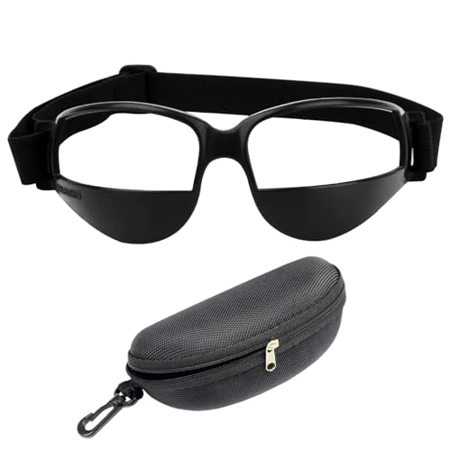 Dribbling Goggles Basketball Ball Handling Skills Basketball Glasses with Case Adjustable Strap Flexible Sports Training Equipment Goggles